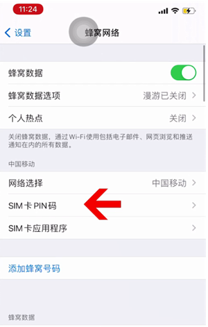 衡阳苹果14维修网分享如何给iPhone14的SIM卡设置密码 