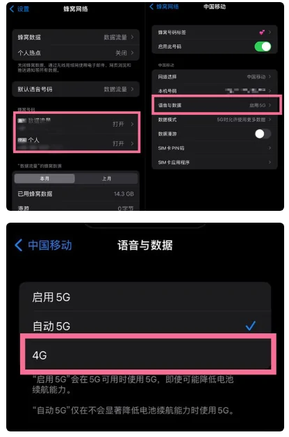 衡阳苹果手机维修分享iPhone14如何切换4G/5G? iPhone14 5G网络切换方法 