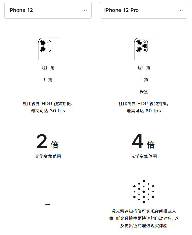 衡阳苹果手机维修分享苹果 iPhone 12 与 iPhone 12 Pro 选哪款 